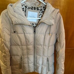 Calvin Klein Women's Champagne Colored Puffer Jacket
